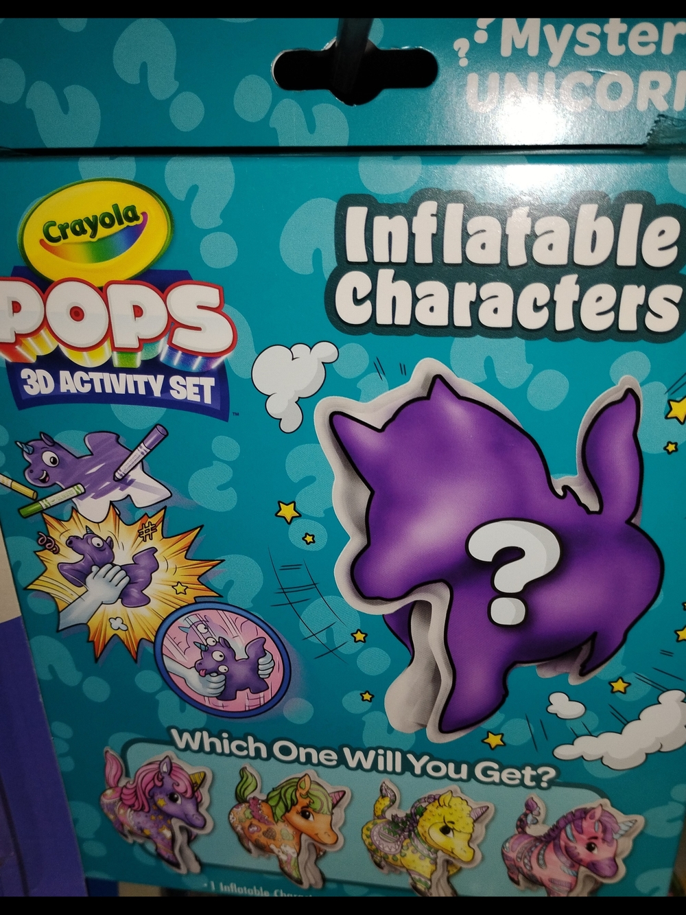 Crayola Pops Inflatable Unicorn Characters 3D Activity Set